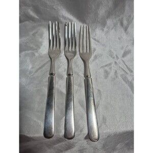 Vintage RUDISILL BROS. 12 DWT., Silverplate Set OF 3 Forks RARE